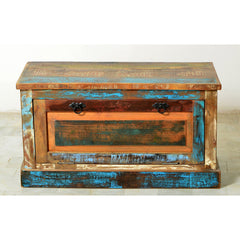 Footwear Storage Cabinet in Painted Reclaimed Solid Wood