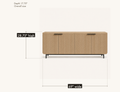 Dimensions | overall size, 69 inches wide by 17.75 inches deep by 28.75 inches high