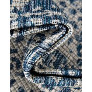 Folded corner | one corner turned back to show the weave and backing