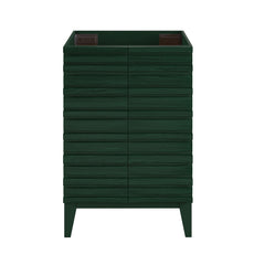 Freestanding Bathroom Vanity Cabinet, Cascade, 24 in Without Top in Green Oak