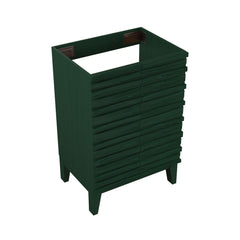 Freestanding Bathroom Vanity Cabinet, Cascade, 24 in Without Top in Green Oak