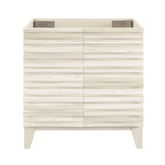 Freestanding Bathroom Vanity Cabinet, Cascade, 30 in without Top in White Oak