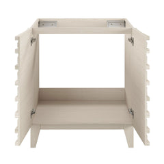 Freestanding Bathroom Vanity Cabinet, Cascade, 30 in without Top in White Oak
