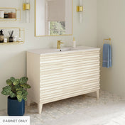 Freestanding Bathroom Vanity Cabinet, Cascade, 48 in without Top in White Oak
