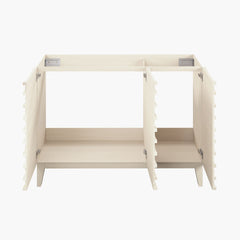 Freestanding Bathroom Vanity Cabinet, Cascade, 48 in without Top in White Oak
