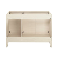 Freestanding Bathroom Vanity Cabinet, Cascade, 48 in without Top in White Oak