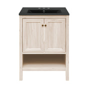 Freestanding Bathroom Vanity, Chateau, 24 Inch with Sink Top in White Oak