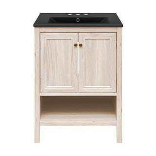 Freestanding Bathroom Vanity, Chateau, 24 Inch with Sink Top in White Oak