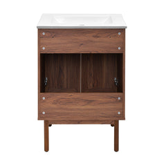 Freestanding Bathroom Vanity, Classe, 24 Inch, Drop-In Ceramic Sink Top