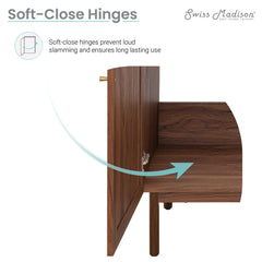 Freestanding Bathroom Vanity, Classe, 36 Inch with 3-Hole Sink Top in Brown Oak