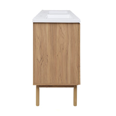 Freestanding Bathroom Vanity, Classe, Soft Close Doors, MDF, Golden Oak