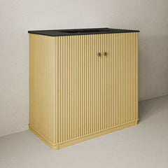 Freestanding Bathroom Vanity, Lafayette, 36 Inch with Ceramic Sink Top in Natural Oak