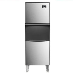Freestanding Ice Maker, 352 lb. Daily Production, Clear Cube Ice, Silver