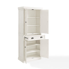 Freestanding Pantry Cabinet with Drawer, 72 in H, Distressed White