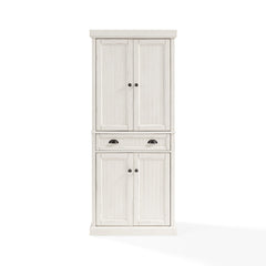 Freestanding Pantry Cabinet with Drawer, 72 in H, Distressed White