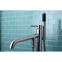 Freestanding Tub Faucet, Concord, Single Handle with Hand Shower in Polished Chrome