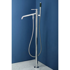 Freestanding Tub Faucet, Concord, Single Handle with Hand Shower in Polished Chrome