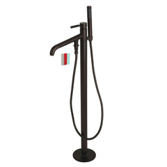 Freestanding Tub Faucet, Kaiser, Single Handle with Hand Shower in Oil Rubbed Bronze