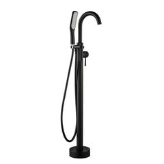 Freestanding Tub Faucet, Single Handle, Floor Mounted, Matte Black