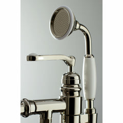 Freestanding Tub Faucet, Tulare, Single Handle with Hand Shower in Polished Nickel
