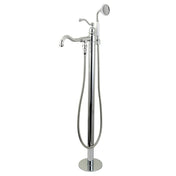 Freestanding Tub Filler, English Country, Single Handle, 1-Hole, Hand Shower