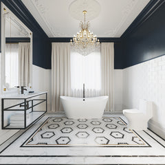 Freestanding Tub Filler, Ivy, Single Lever Handle, Brass, Matte Black