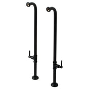Freestanding Tub Supply Line, Concord, Floor Mount in Matte Black