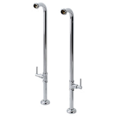 Freestanding Tub Supply Line, Concord, Floor Mount in Polished Chrome