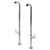 Freestanding Tub Supply Line, Concord, Floor Mount in Polished Chrome