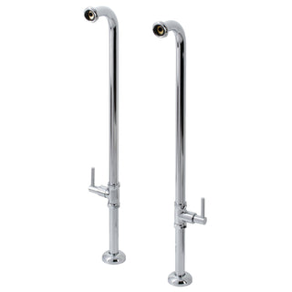 Freestanding Tub Supply Line, Concord, Floor Mount in Polished Chrome