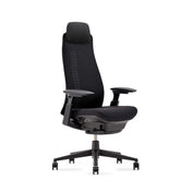 Gaming Chair with Headrest and Lumbar Support in Coal with Black Aluminum Frame