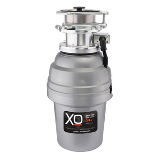 Garbage Disposal, 3/4 HP Batch Feed with 3 Bolt Mount in Silver