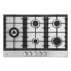 Gas Cooktop, PowerFlame, 5 Burners, Stainless Steel, 30 Inch