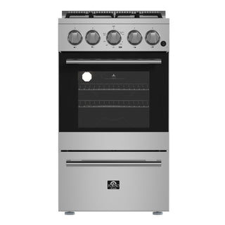 Gas Range, Lamazze, 20 Inch, 4 Sealed Burners, 2.05 Cu. Ft. Oven, Stainless Steel