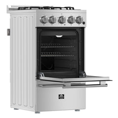 Gas Range, Lamazze, 20 Inch, 4 Sealed Burners, 2.05 Cu. Ft. Oven, Stainless Steel