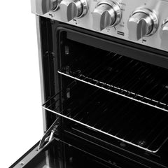 Gas Range, Lamazze, 20 Inch, 4 Sealed Burners, 2.05 Cu. Ft. Oven, Stainless Steel