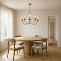 Scale | the chandelier beside a full-height doorway for true size