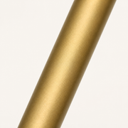 Finish | close view of the matte natural brass arm finish