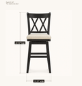 Dimensions | overall width, depth and height; you receive one stool