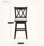 Dimensions | overall width, depth and height; you receive one stool