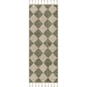 Geometric Area Rug, 7'10" x 10' Rectangle in Green