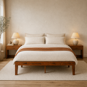Grevane Govig Solid Wood Platform Bed