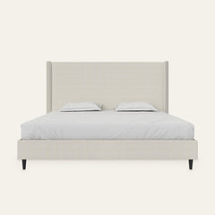 Front | Straight-on view of the Grevane Applecross Upholstered Wingback Bed