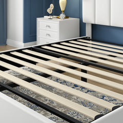 Frame detail | Close view of the Grevane Arduaine Upholstered Bedroom Set legs and rails