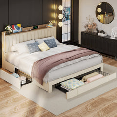 Room | The Grevane Badachro Three-Drawer Storage Bed in a bedroom
