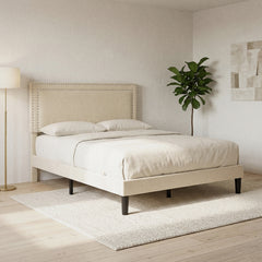Room | Grevane Bayble Velvet Slatted Bed Frame in a styled bedroom