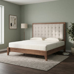 Room | The Grevane Berneray Upholstered Platform Bed in a bedroom