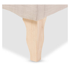 Frame detail | Close view of the Grevane Easdale Upholstered Sleigh Bed legs and rails