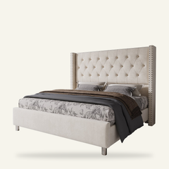Product | The Grevane Eday Upholstered Wingback Bed