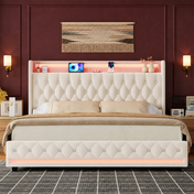 Grevane Egilsay Velvet Storage Bed